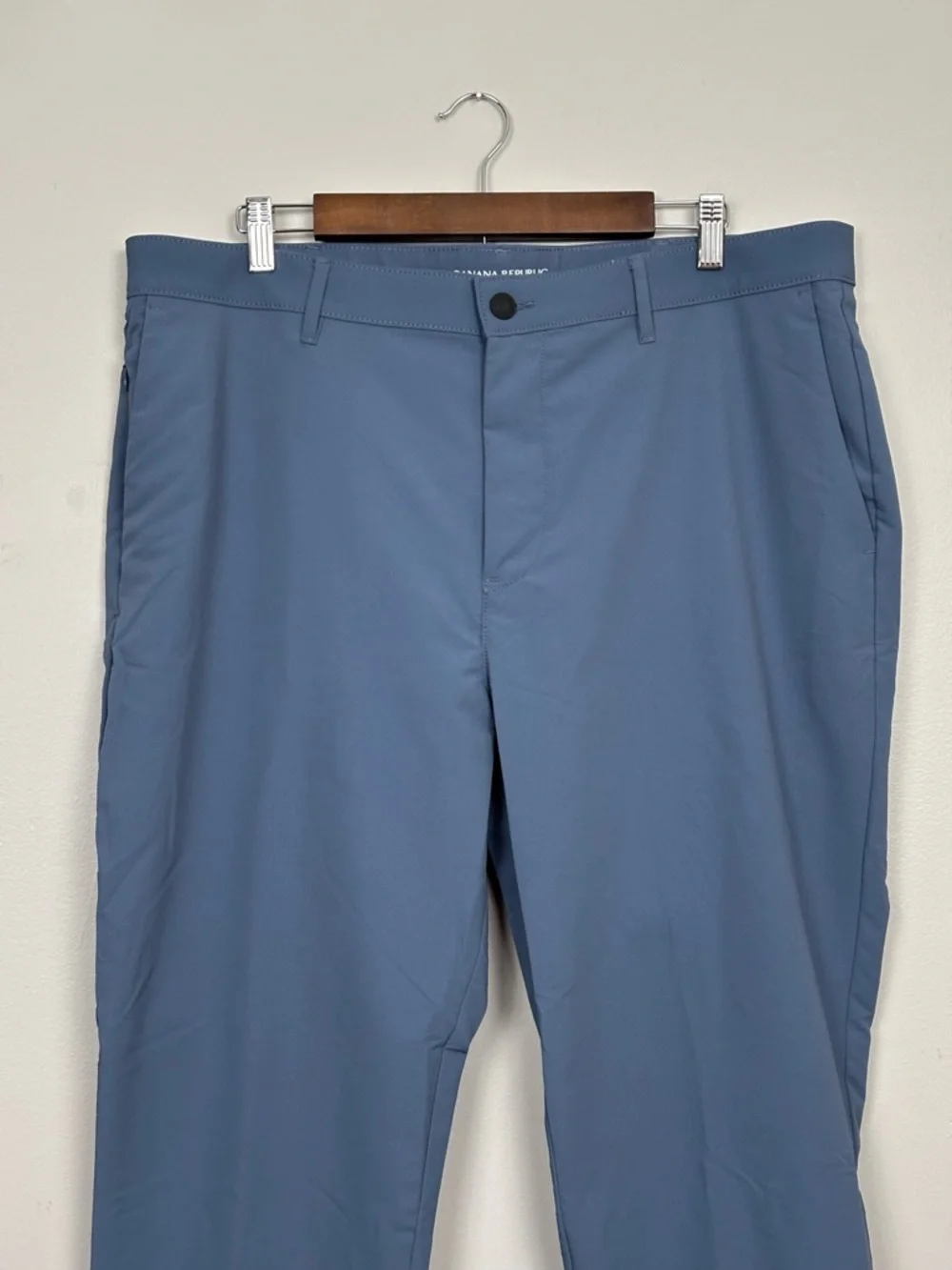 Banana Republic Pants Mens 38x29 Blue Slim Flat Front Golf Business Casual Sport
